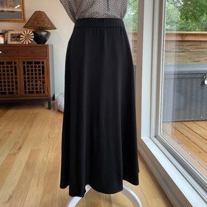 Eileen Fisher Black Flared Skirt